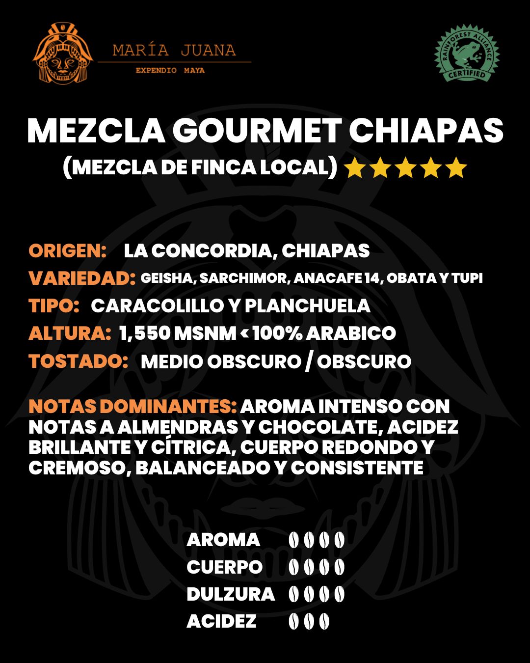 Mezcla Chiapas Gourmet 500-Gr